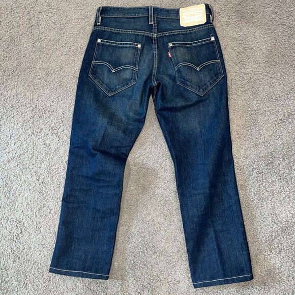 Levi's 511 Rare White Label Denim Jeans Men's Size 38 Altered Hem Silver Rivets - Picture 7 of 12